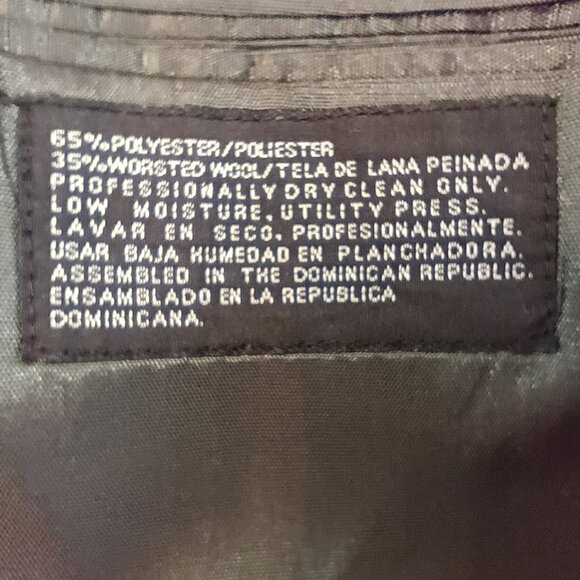 UNBRANDED Men's Vintage Winter Blazer Jacket 40R Wool Polyester Grey Office - Picture 5 of 5